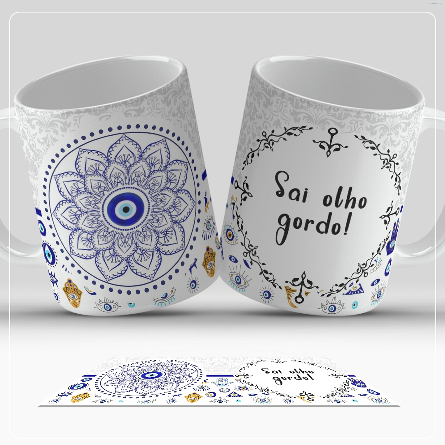 13 Artes para Caneca Olho Turco Arquivo em Jpg  6