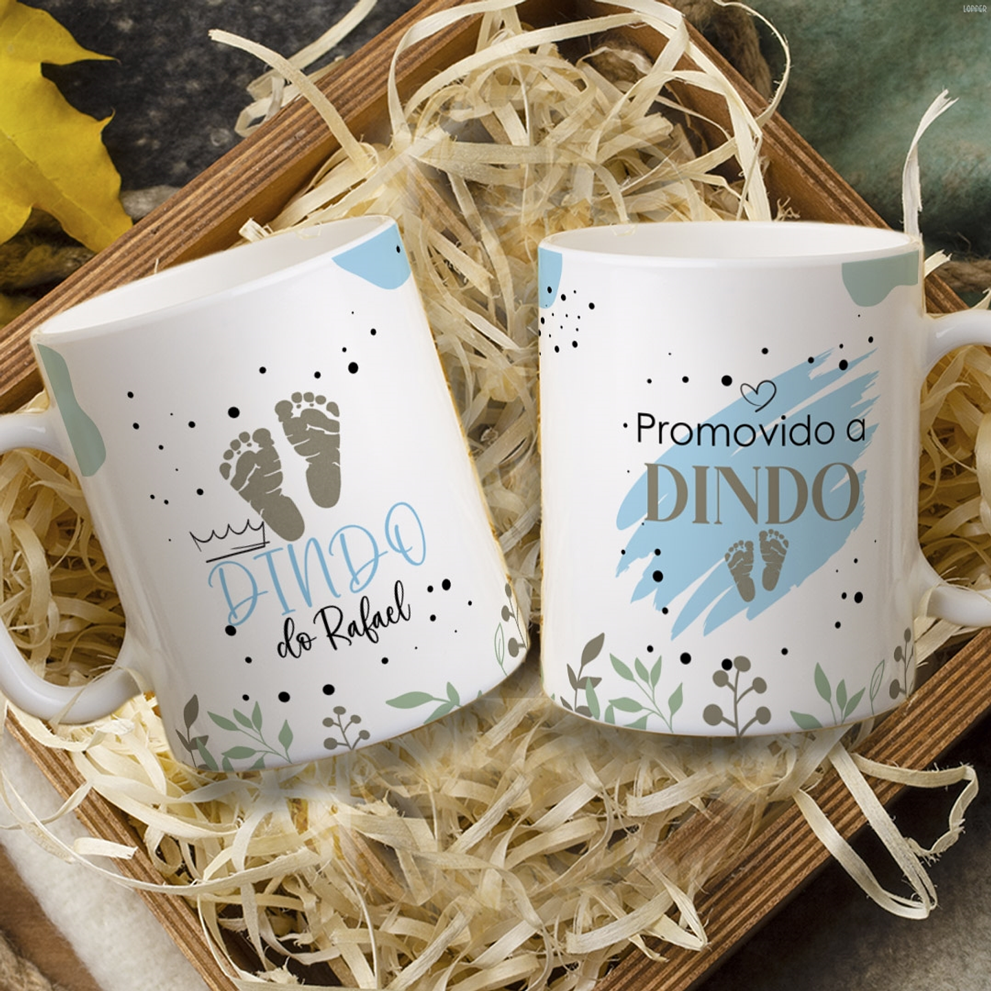 13 Artes para Caneca Convite Dindos Arquivo em Jpg 8