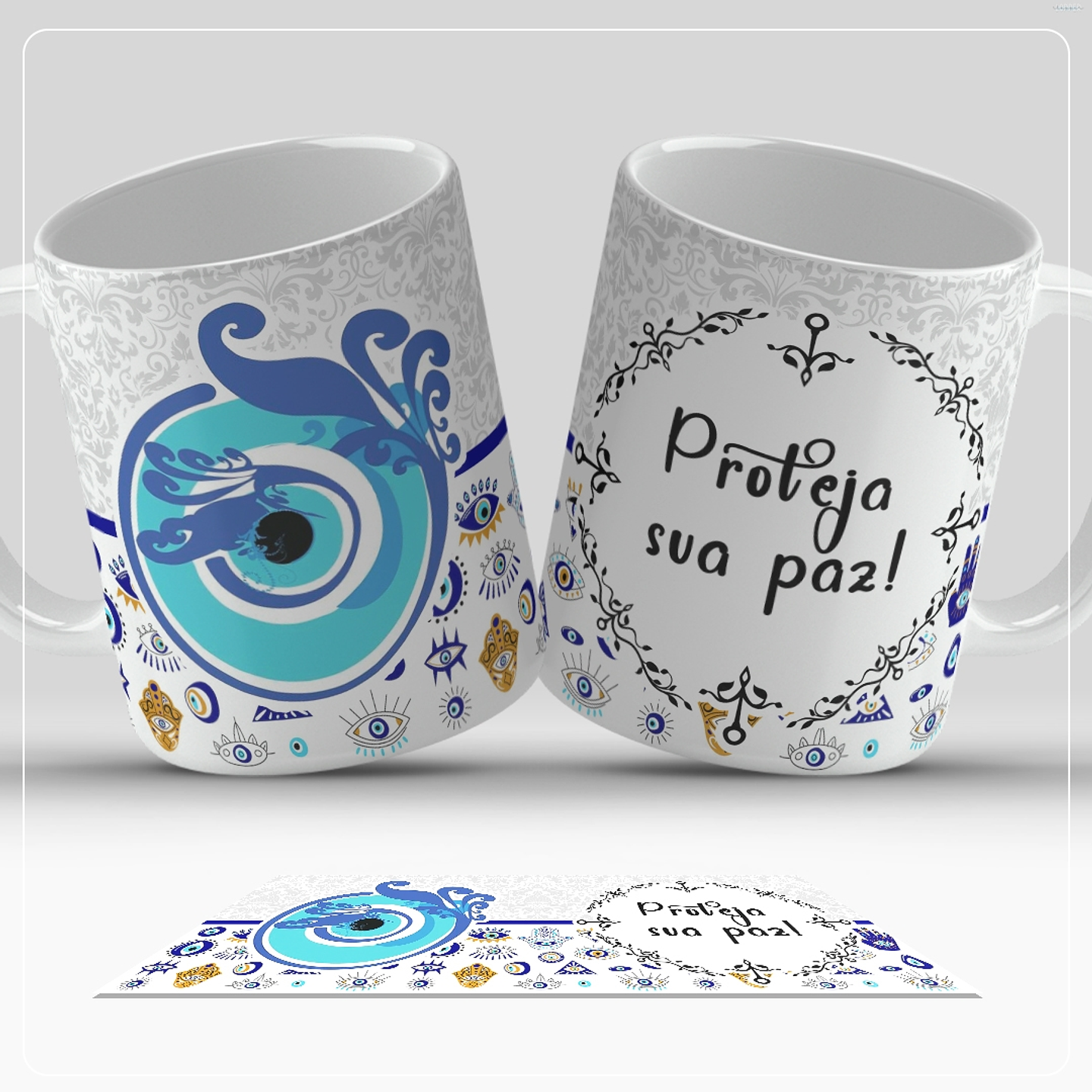 13 Artes para Caneca Olho Turco Arquivo em Jpg  8