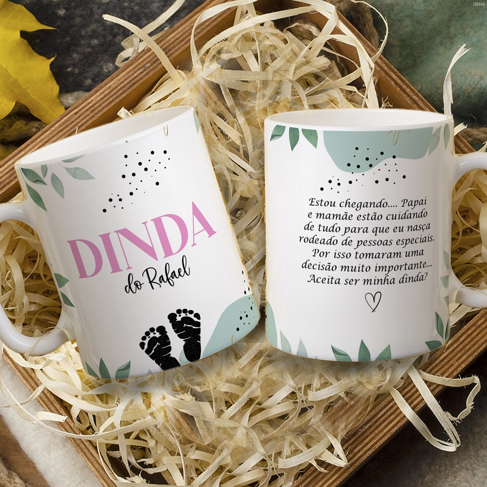 13 Artes para Caneca Convite Dindos Arquivo em Jpg 10