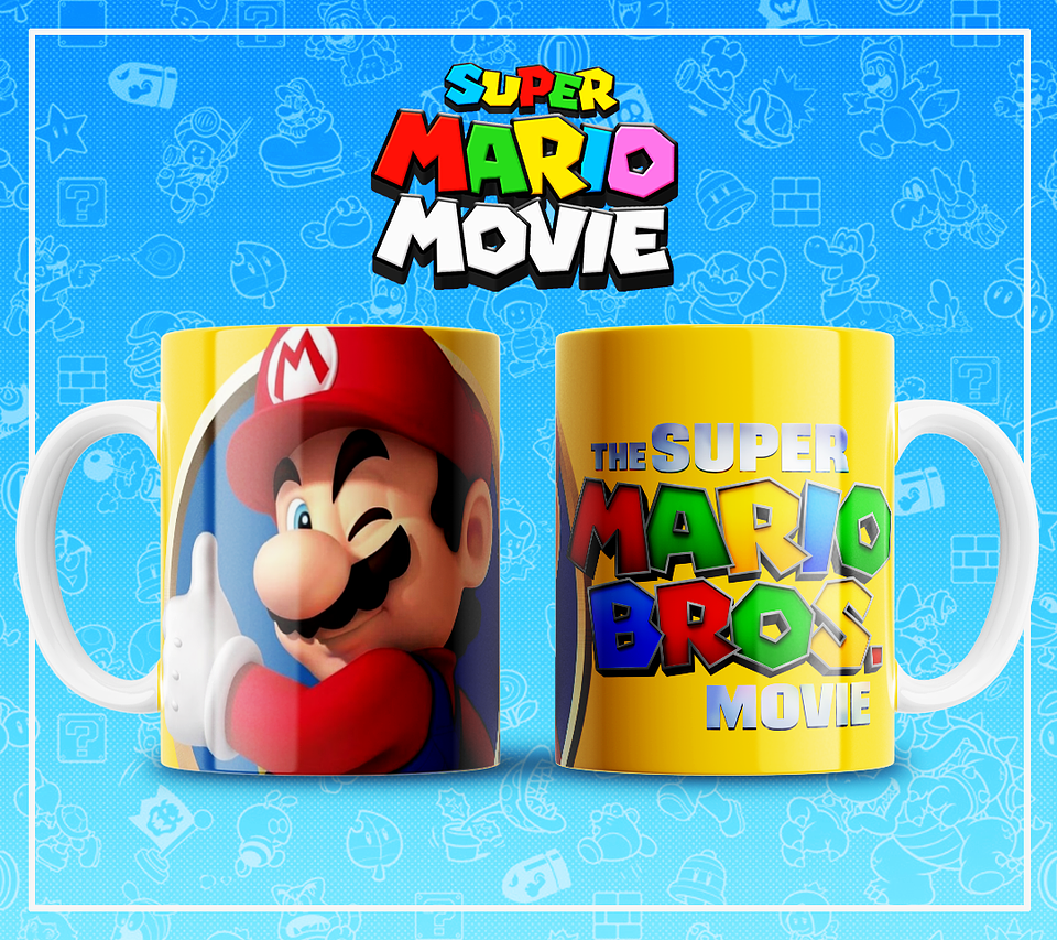 51 Artes para Caneca Super Mario Arquivo em Jpg 11
