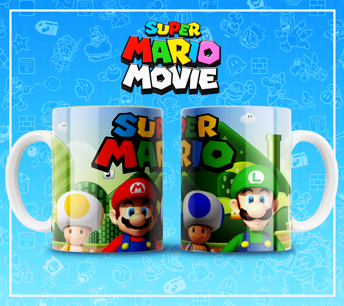 51 Artes para Caneca Super Mario Arquivo em Jpg 12