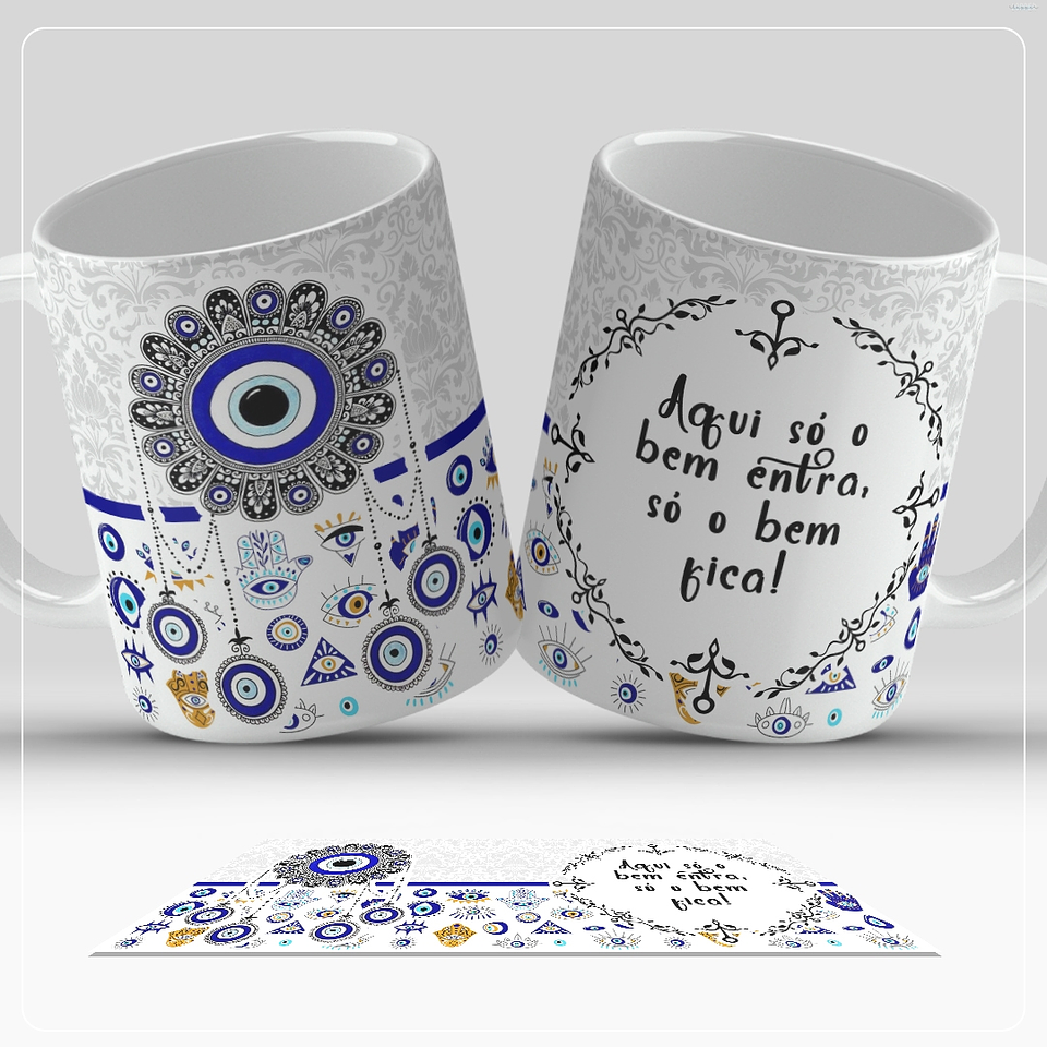 13 Artes para Caneca Olho Turco Arquivo em Jpg  10