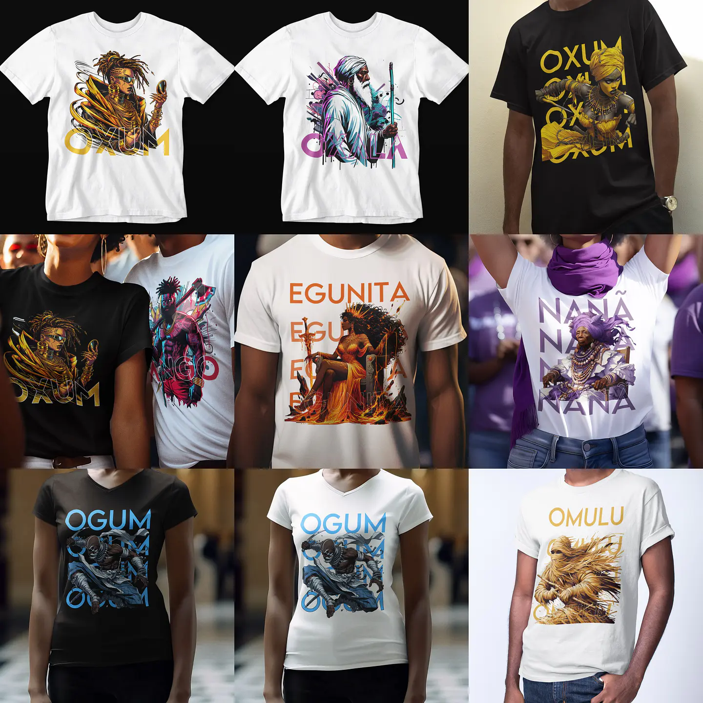 150 Artes para Caneca e Camisa Orixás Arquivo em Jpg  11