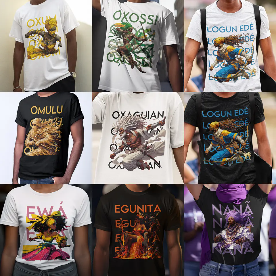 150 Artes para Caneca e Camisa Orixás Arquivo em Jpg  13