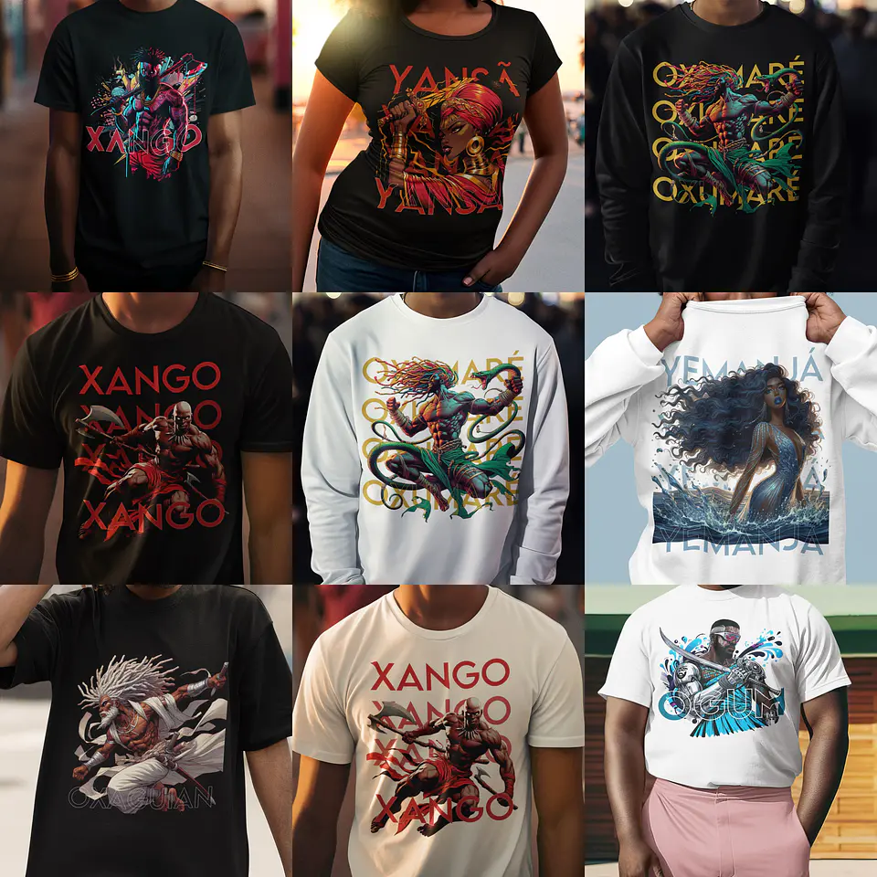 150 Artes para Caneca e Camisa Orixás Arquivo em Jpg  14