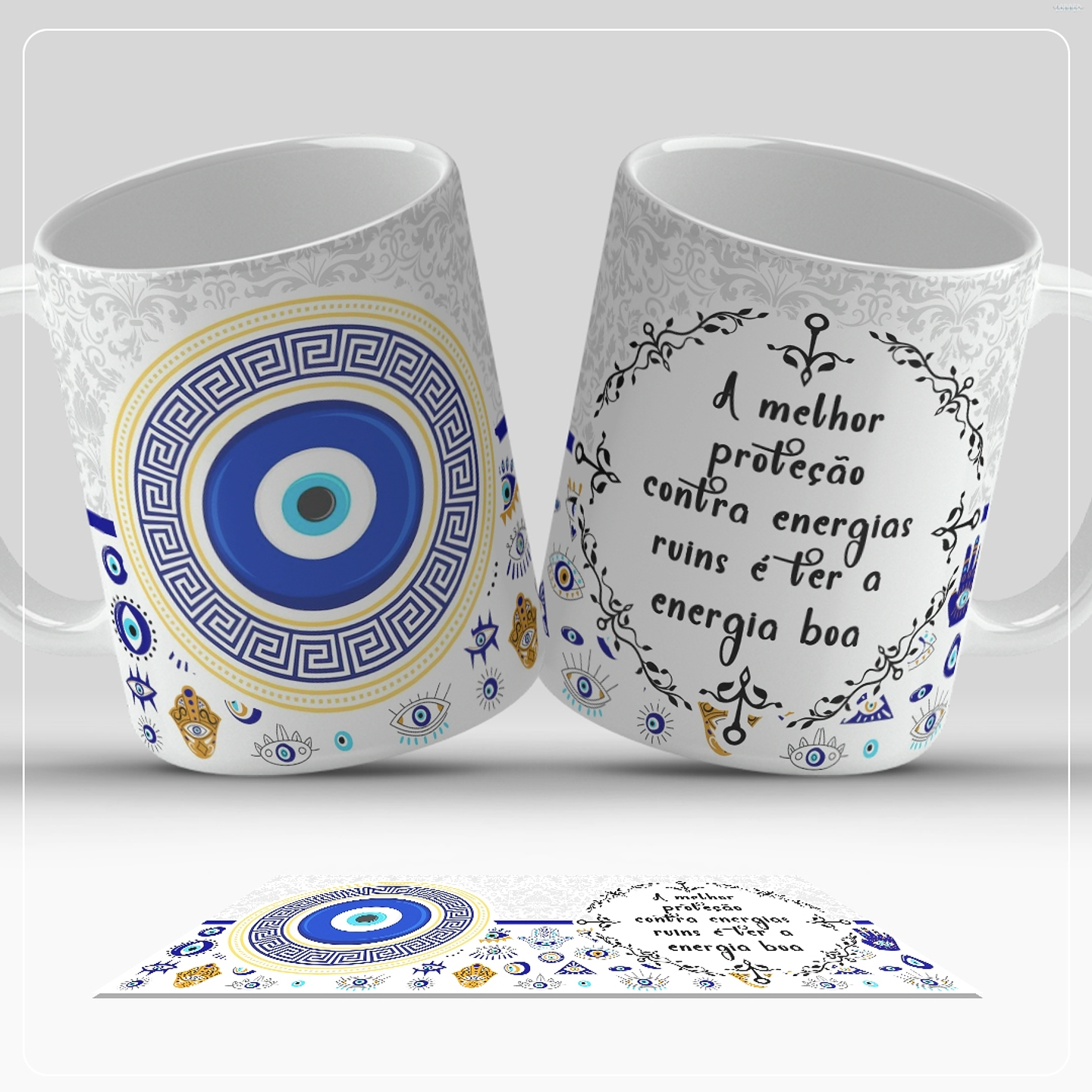 13 Artes para Caneca Olho Turco Arquivo em Jpg  13