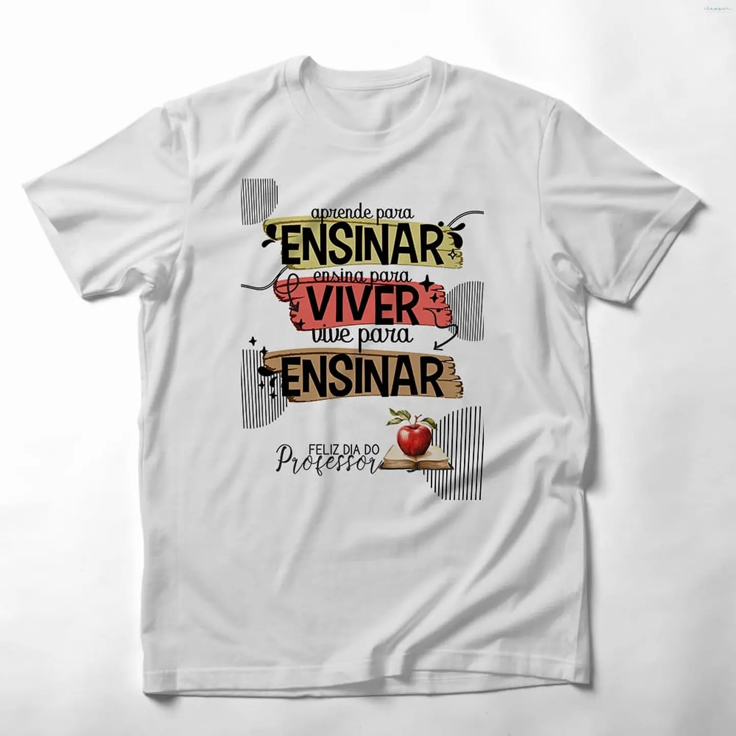 21 Artes para Caneca Capa para Agenda e Camisa Dia dos Professores Arquivo Editável 13
