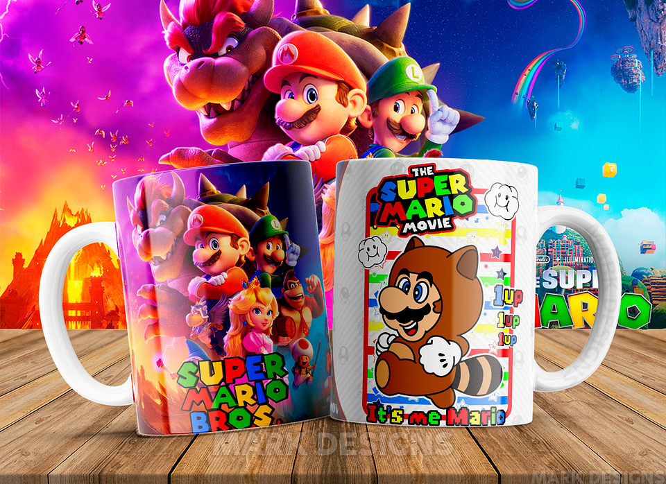 51 Artes para Caneca Super Mario Arquivo em Jpg 16