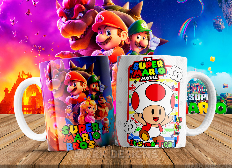 51 Artes para Caneca Super Mario Arquivo em Jpg 18