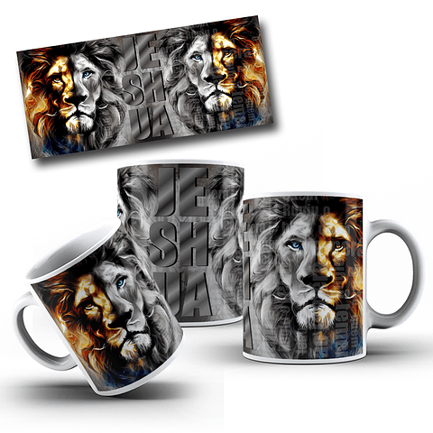 7 Artes Caneca Leão de Judá Arquivo Editável