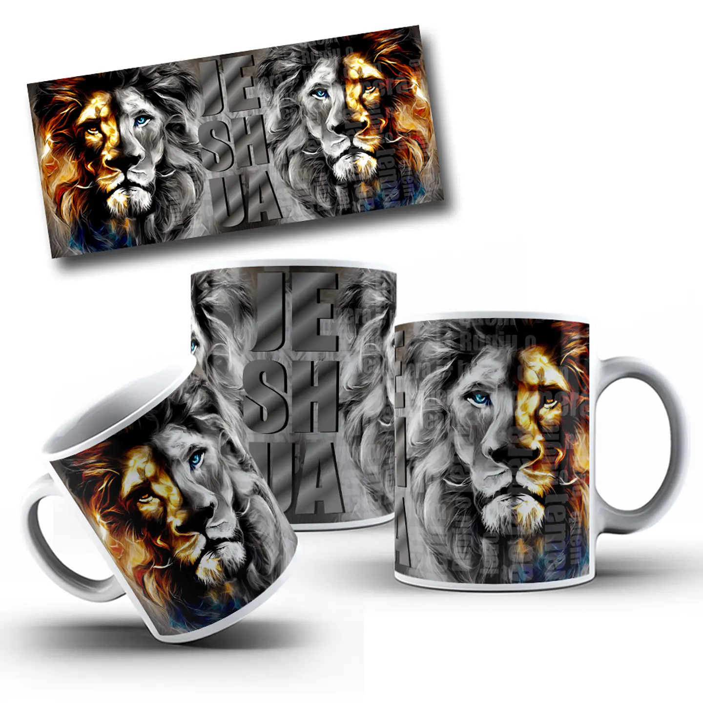 7 Artes Caneca Leão de Judá Arquivo Editável 1