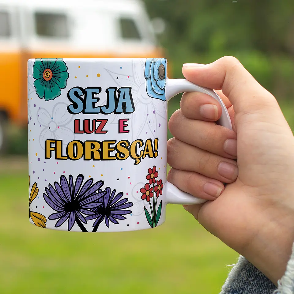 5 Artes Caneca Floresça Frases Arquivo Editável 4