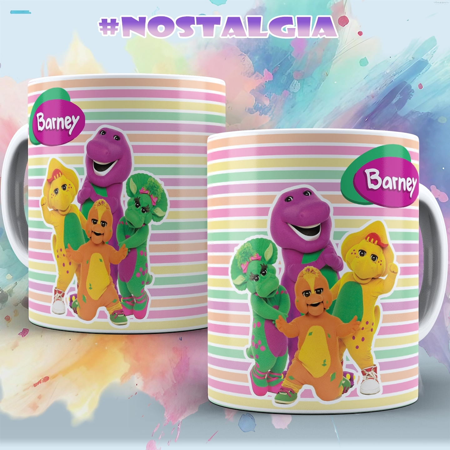 6 Artes Caneca Desenhos Nostalgia Arquivo em Jpg 4