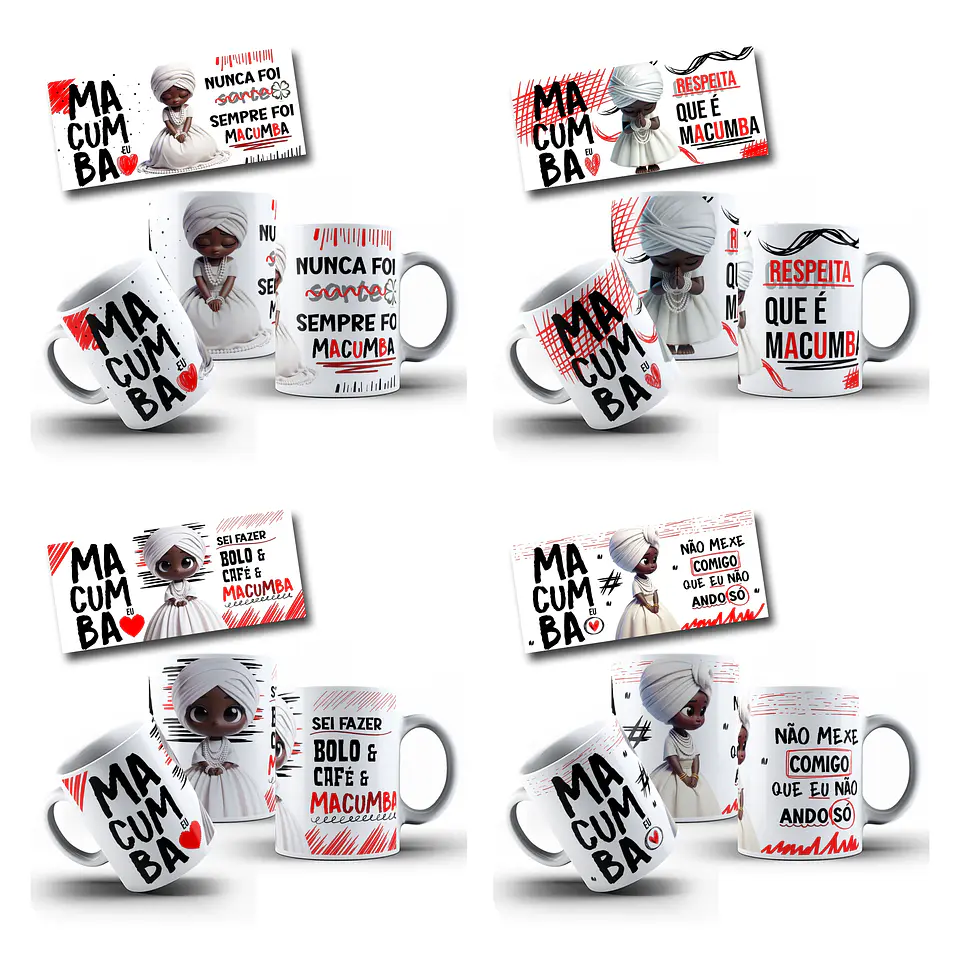 16 Artes Caneca e Copo Chopp Ubanda Arquivo Editável  1