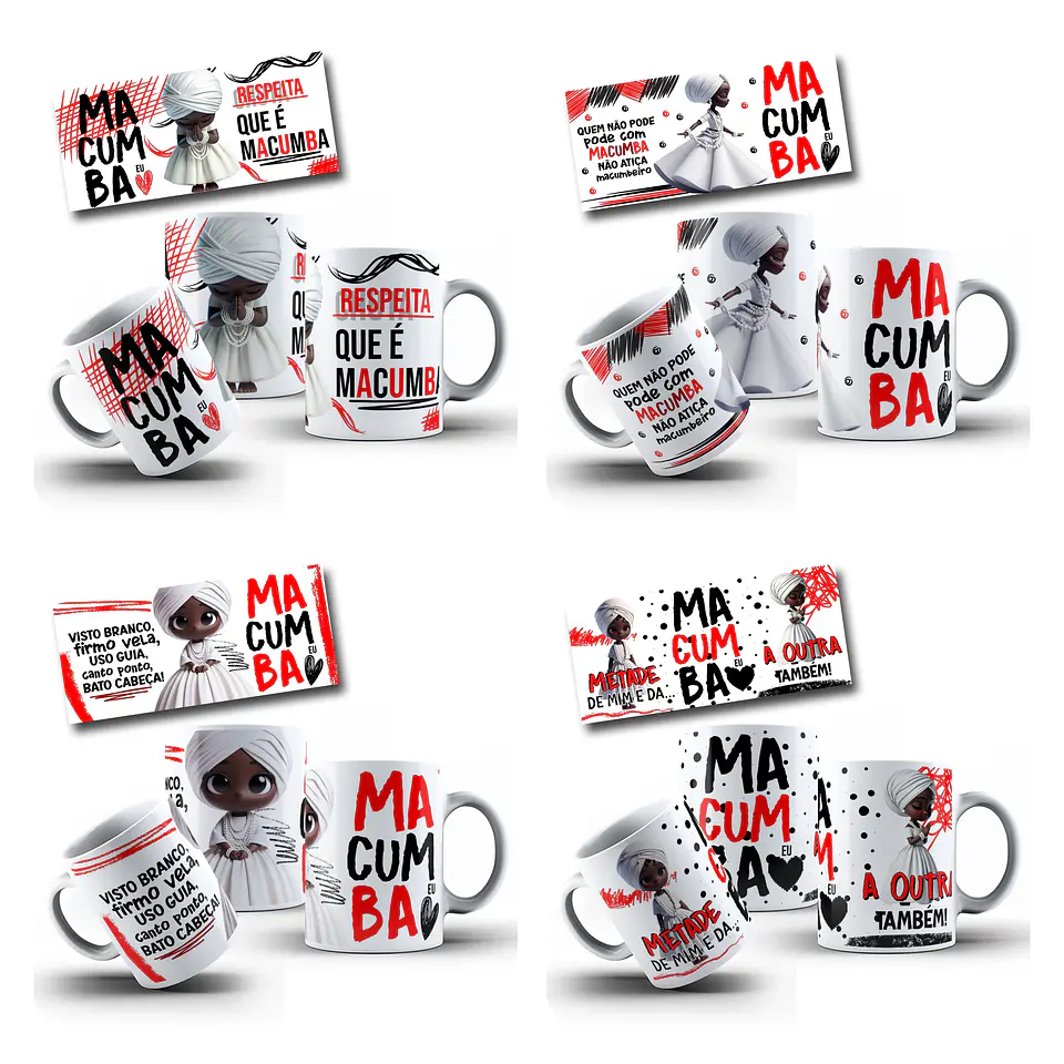 16 Artes Caneca e Copo Chopp Ubanda Arquivo Editável  4