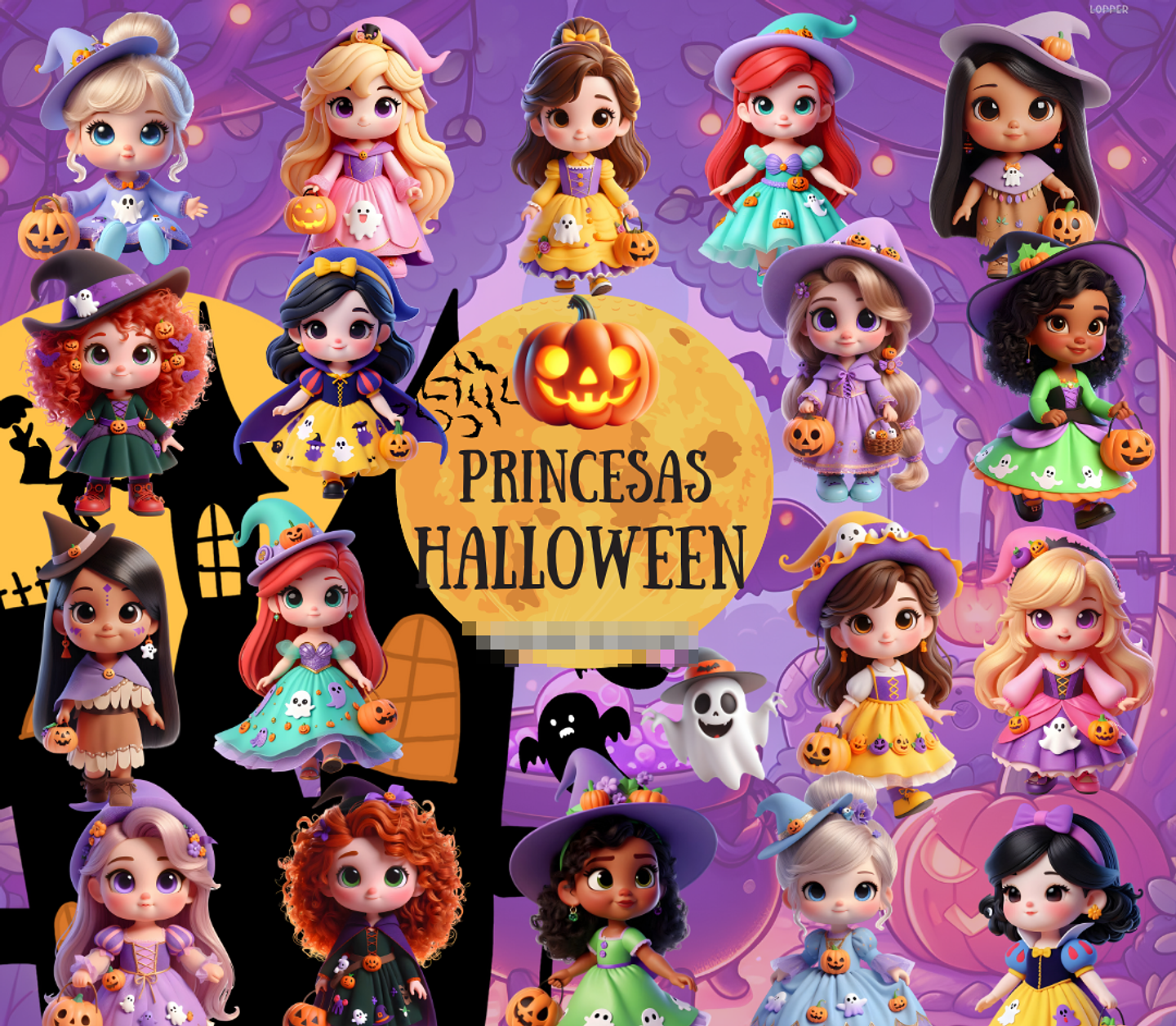 26 Artes Caneca Mais Kit Digital Halloween Arquivo em Jpg 5