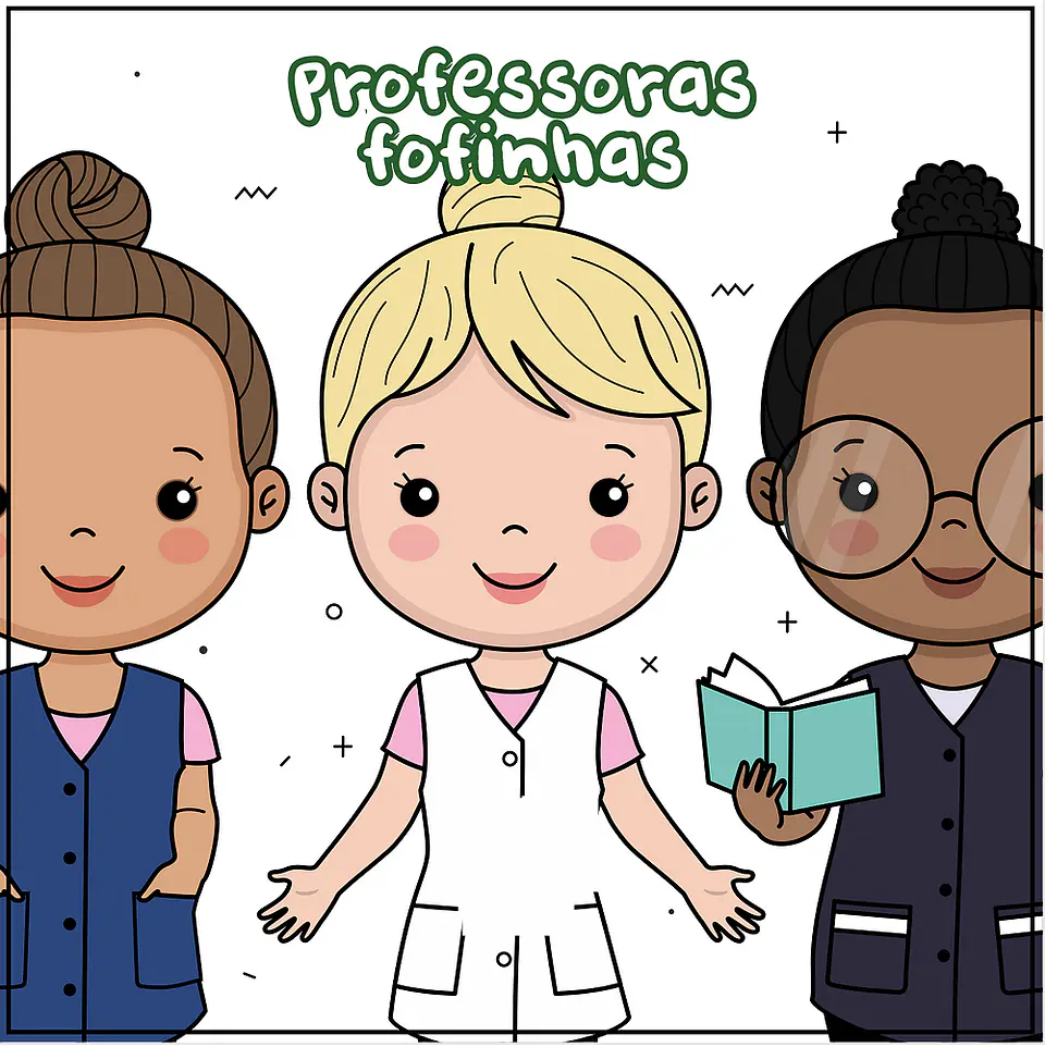 Kit Digital Dia dos Professores Mascotinhos para Montagem Completo Arquivos em Png 4