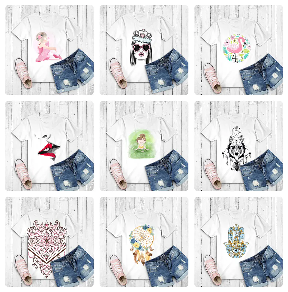 82 Artes Camisa Meninas Mulher Arquivo em Png 3