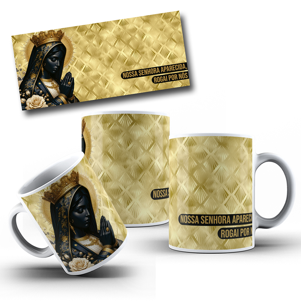 3 Artes para Canecas Nossa senhora Aparecida Arquivo em Jpg  3