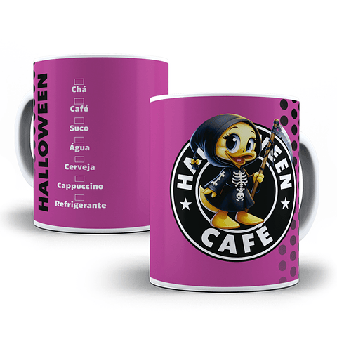 10 Artes para Caneca Halloween Starbucks Arquivo em Jpg 