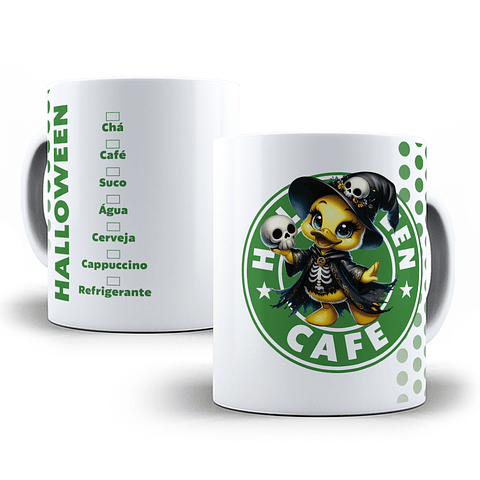 10 Artes para Caneca Halloween Starbucks Arquivo em Jpg 