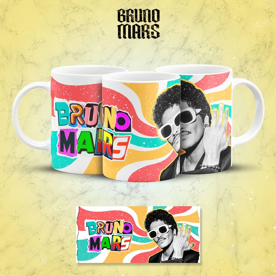 14 Artes para Canecas Bruno Mars Arquivo em Pdf 3