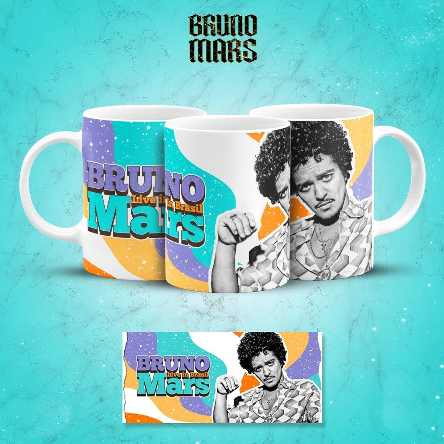 14 Artes para Canecas Bruno Mars Arquivo em Pdf 4