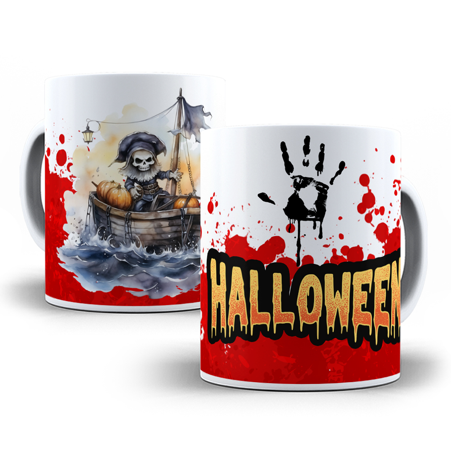 16 Artes para Canecas Dia das Bruxas Filme Halloween Arquivo em Png 1