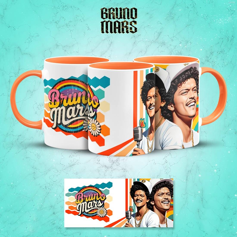 14 Artes para Canecas Bruno Mars Arquivo em Pdf 8