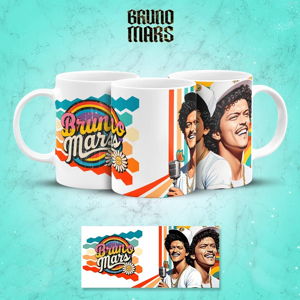 14 Artes para Canecas Bruno Mars Arquivo em Pdf 9