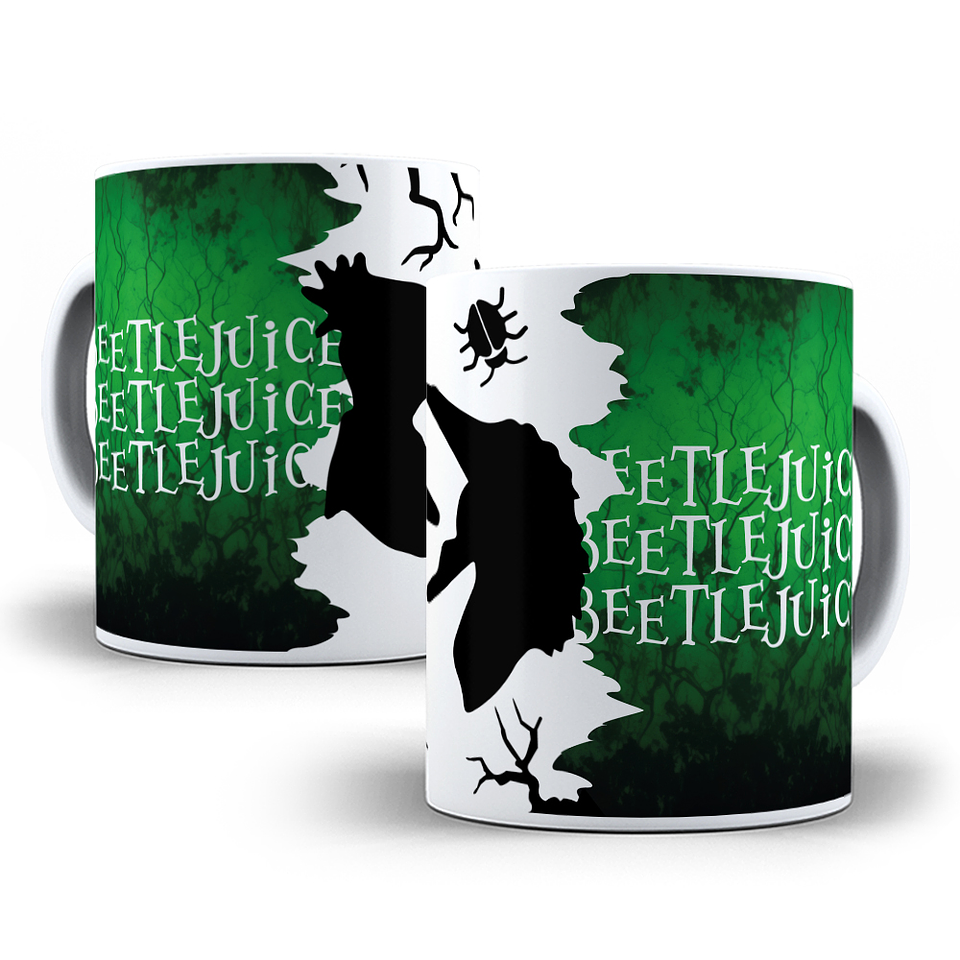 15 Artes para Canecas BeetleJuice Arquivo em em Jpg 6