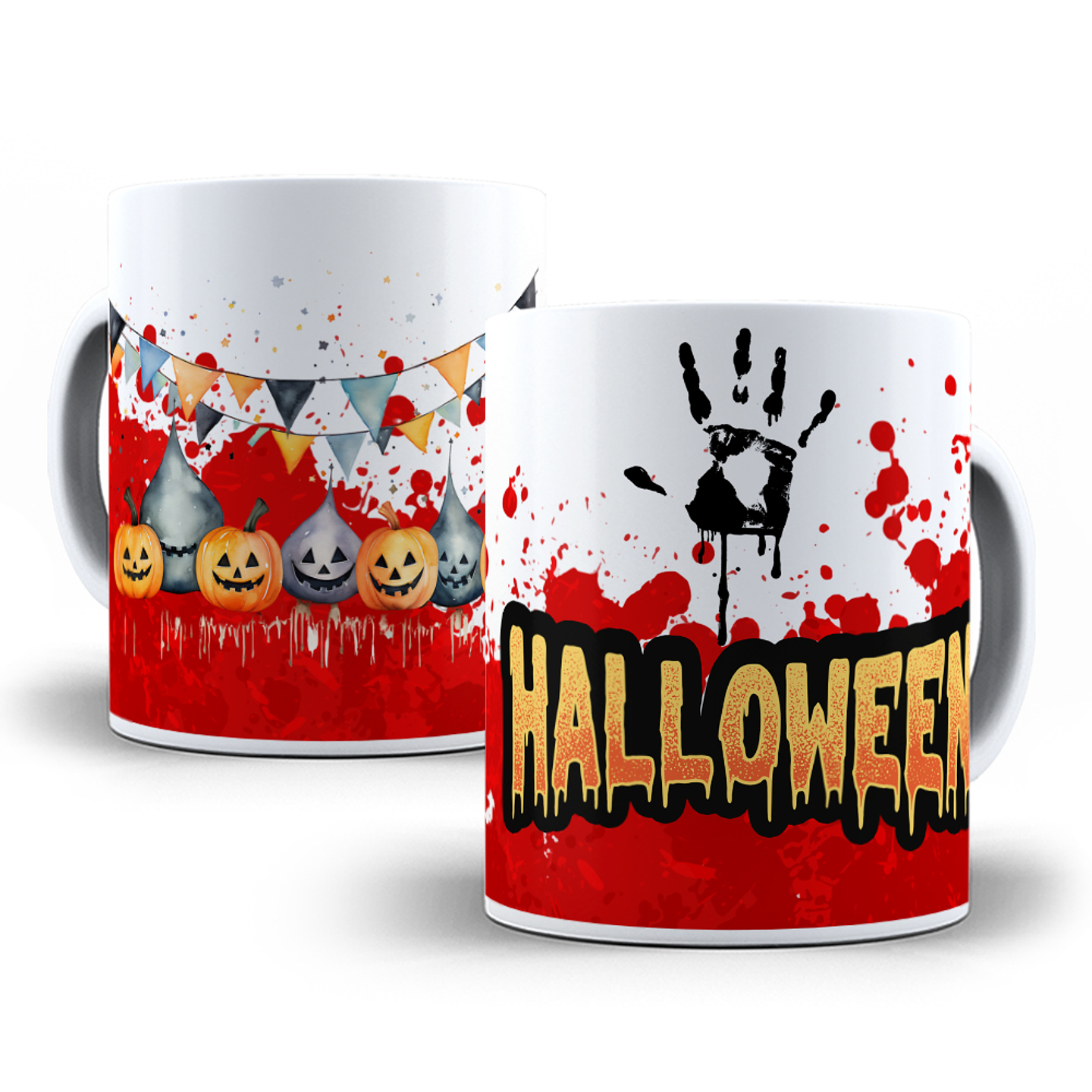 16 Artes para Canecas Dia das Bruxas Filme Halloween Arquivo em Png 11