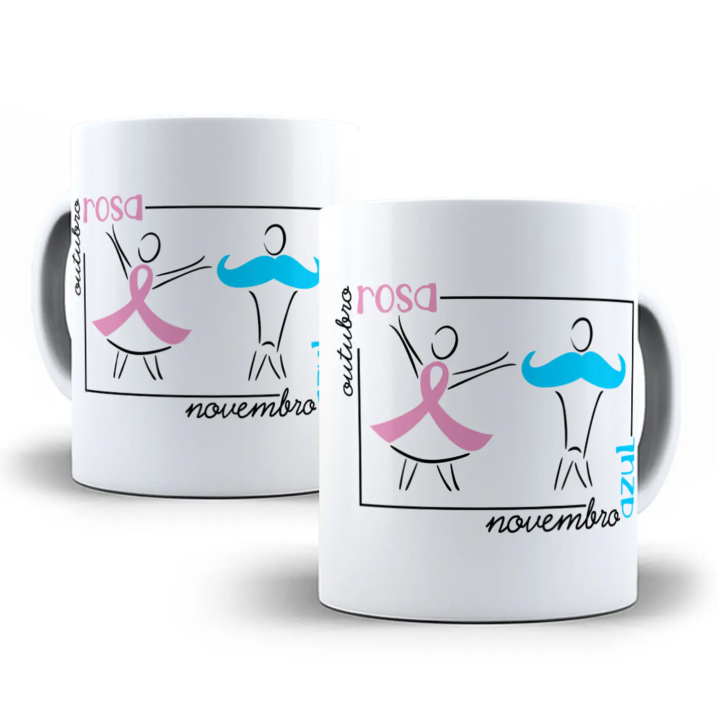 30 Artes para Canecas Outubro Rosa Arquivo Png  4