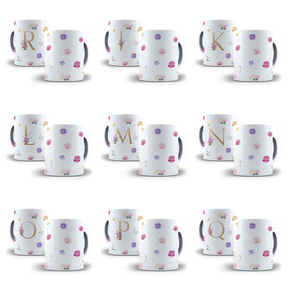 43 Artes para Caneca Alfabeto e Outras Arquivo Png  3