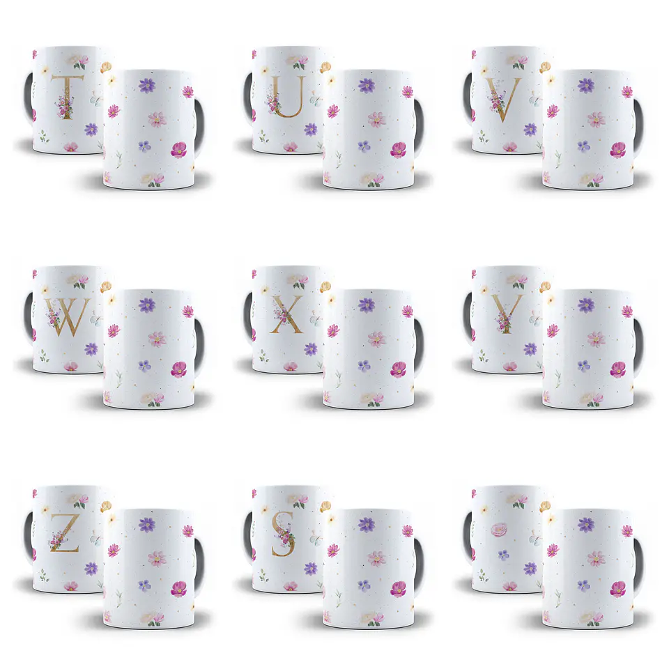 43 Artes para Caneca Alfabeto e Outras Arquivo Png  4