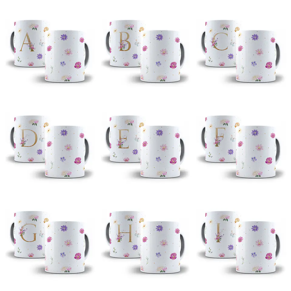 43 Artes para Caneca Alfabeto e Outras Arquivo Png  5