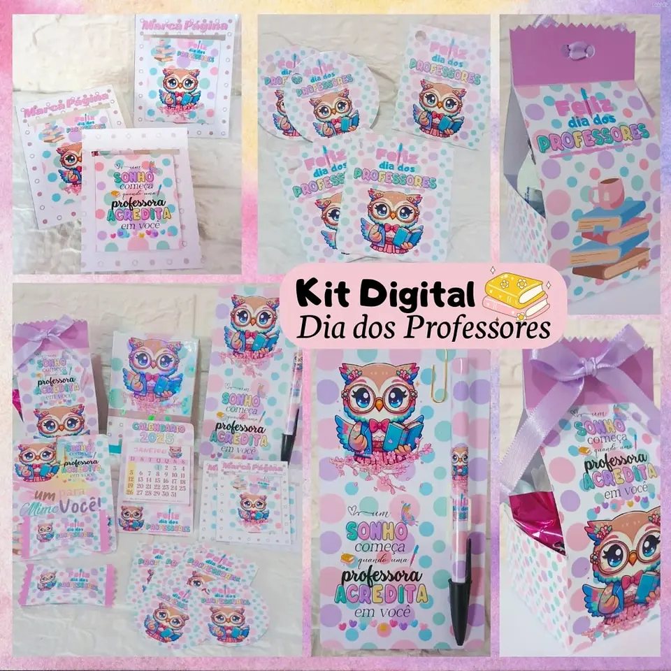Arquivo Prontos para Imprimir Dia dos Professores Coruja em Pdf 3