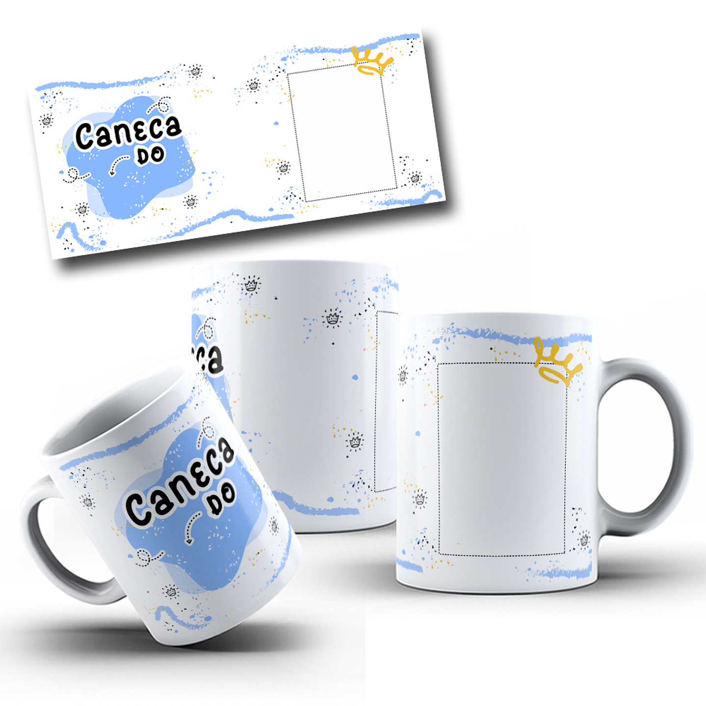 3 Artes para Caneca Dia das Crianças Arquivo em Jpg  3