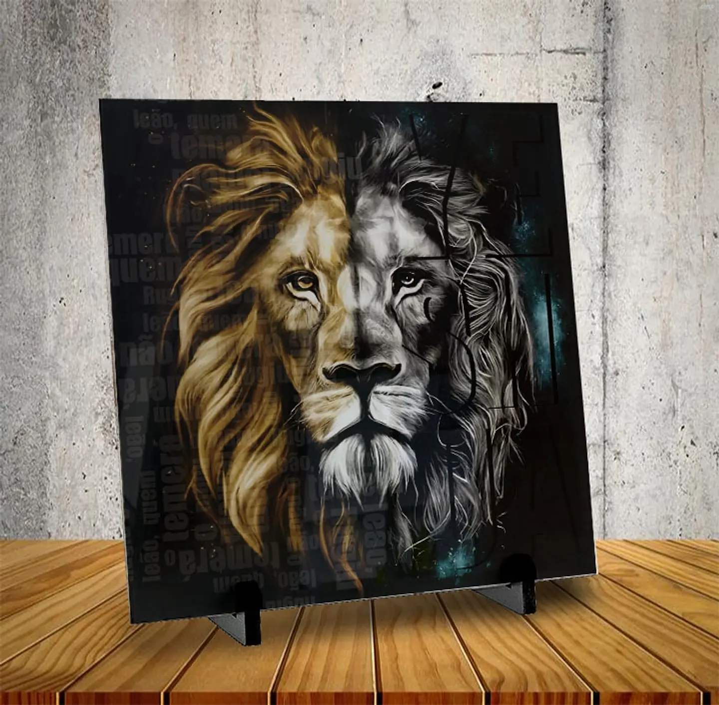 4 Artes para Azulejo Leão de Judá Arquivo Editável 3