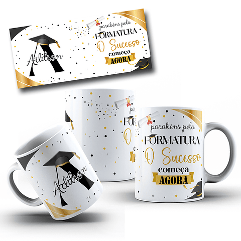 26 Artes para Caneca Alfabeto Formatura Arquivo em Jpg 