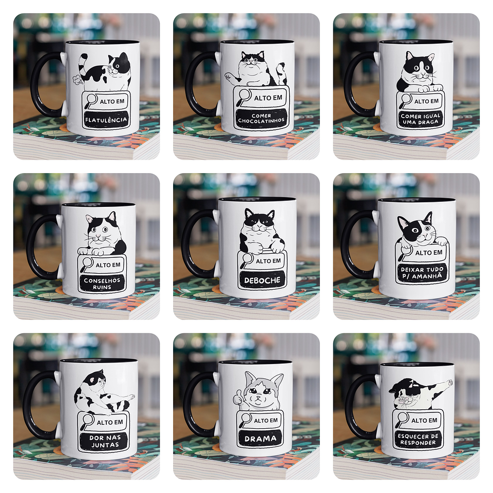 30 Artes para Caneca Versão Gatinhos Alto Arquivo em Jpg  5