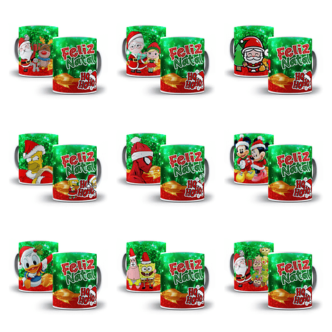 32 Artes para Caneca Natal Arquivo em Jpg  