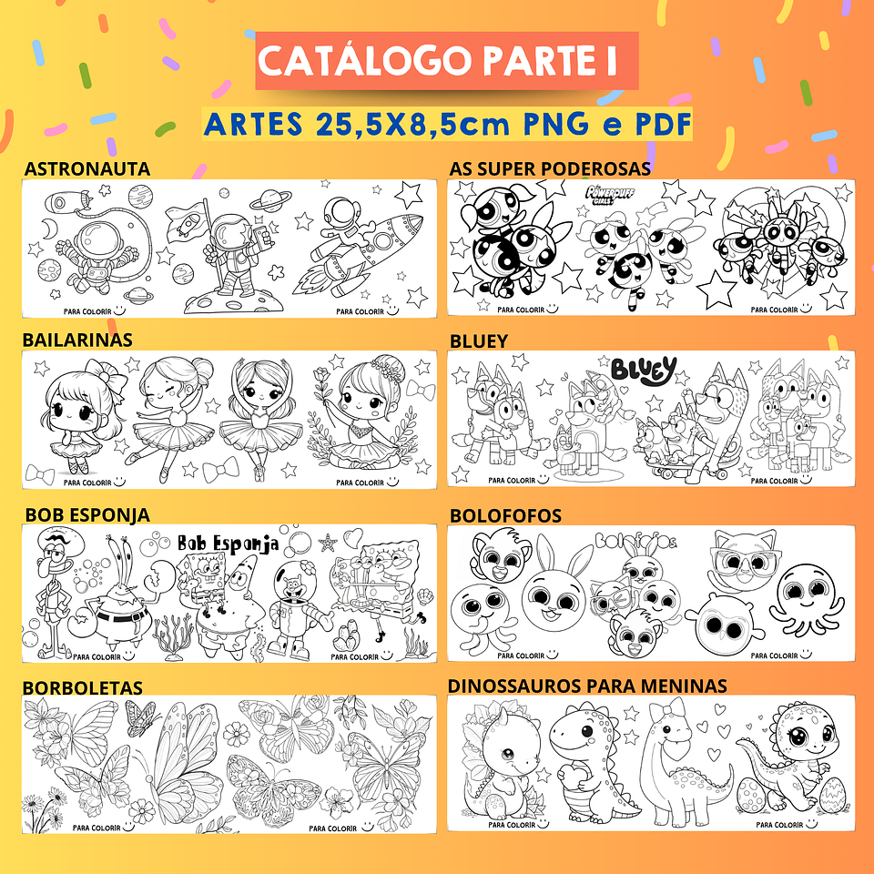 35 Artes para Caneca Colorir Personagens Dia das Crianças Arquivo em Jpg   3