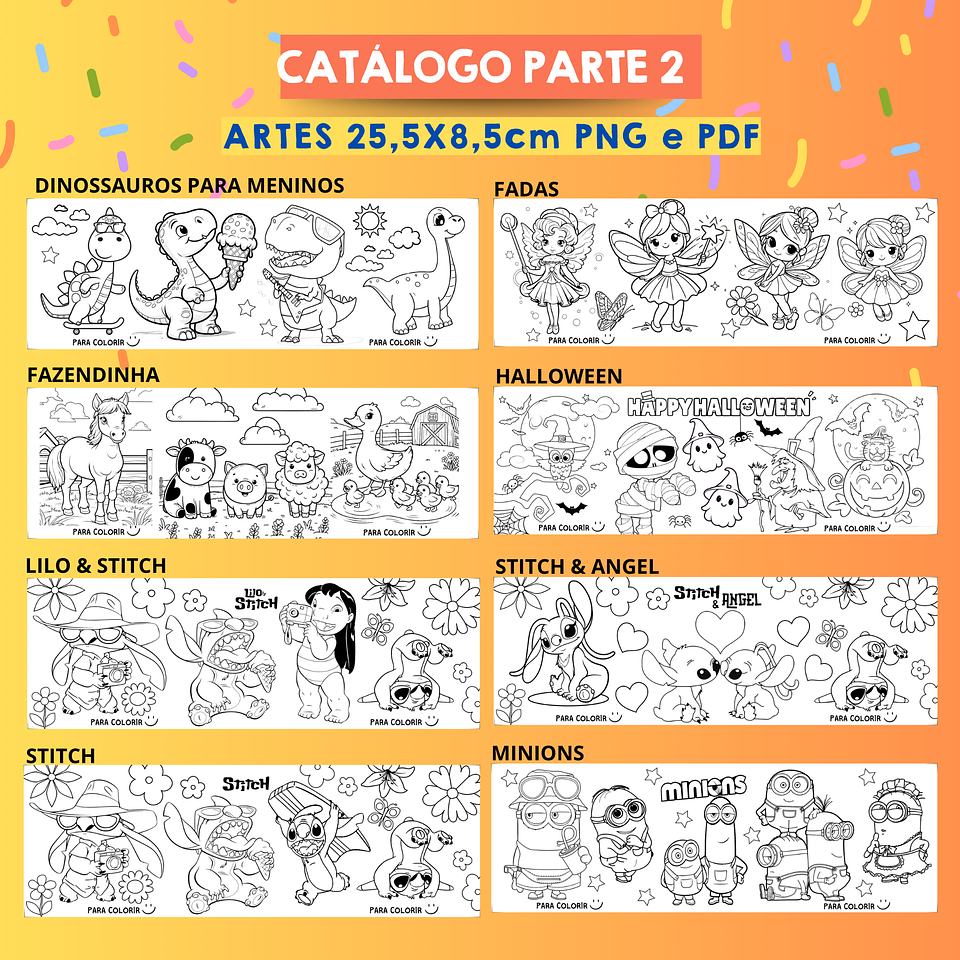 35 Artes para Caneca Colorir Personagens Dia das Crianças Arquivo em Jpg   4