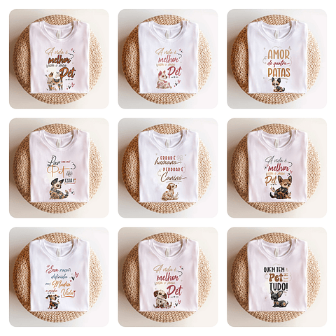 40 Artes para Canecas e Camisas Pets Doguinhos Arquivo em Png 