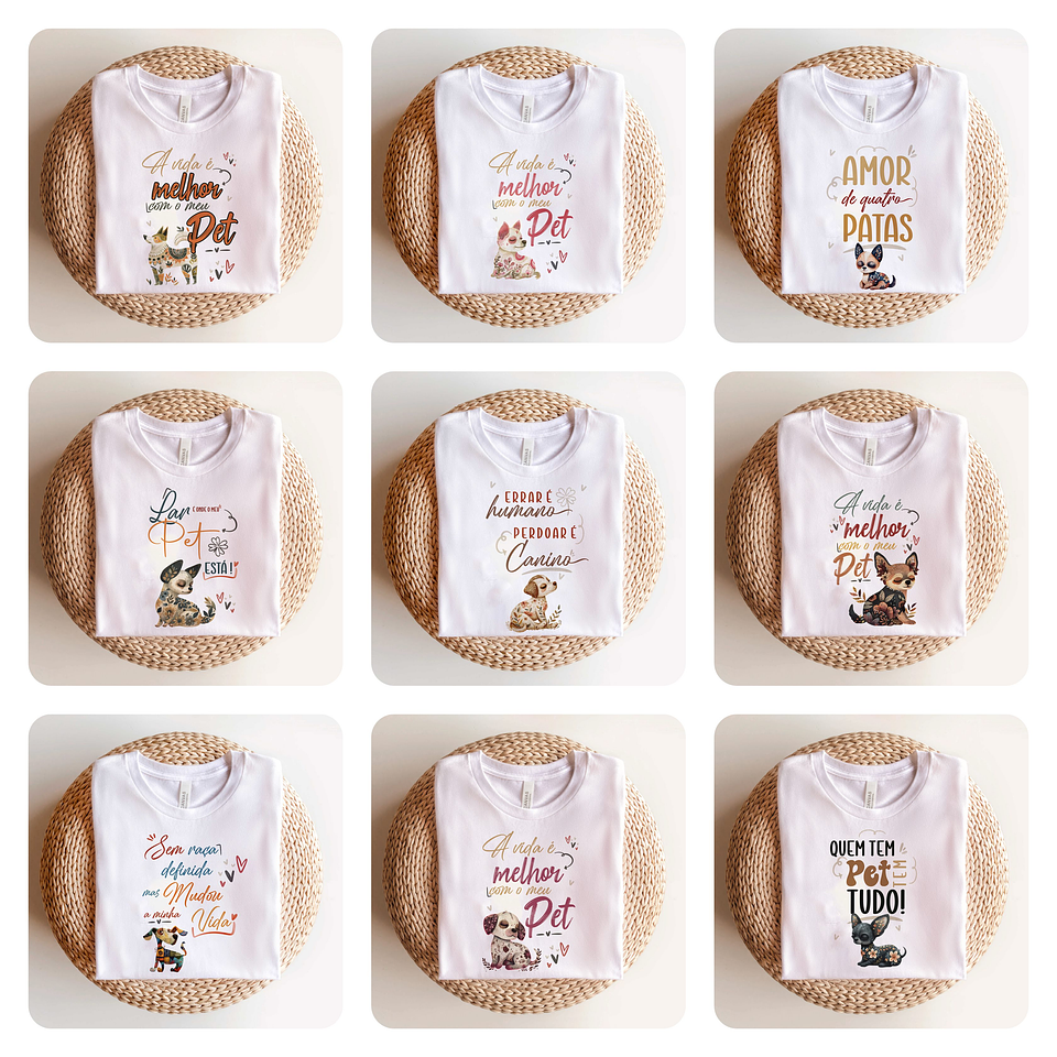 40 Artes para Canecas e Camisas Pets Doguinhos Arquivo em Png  1