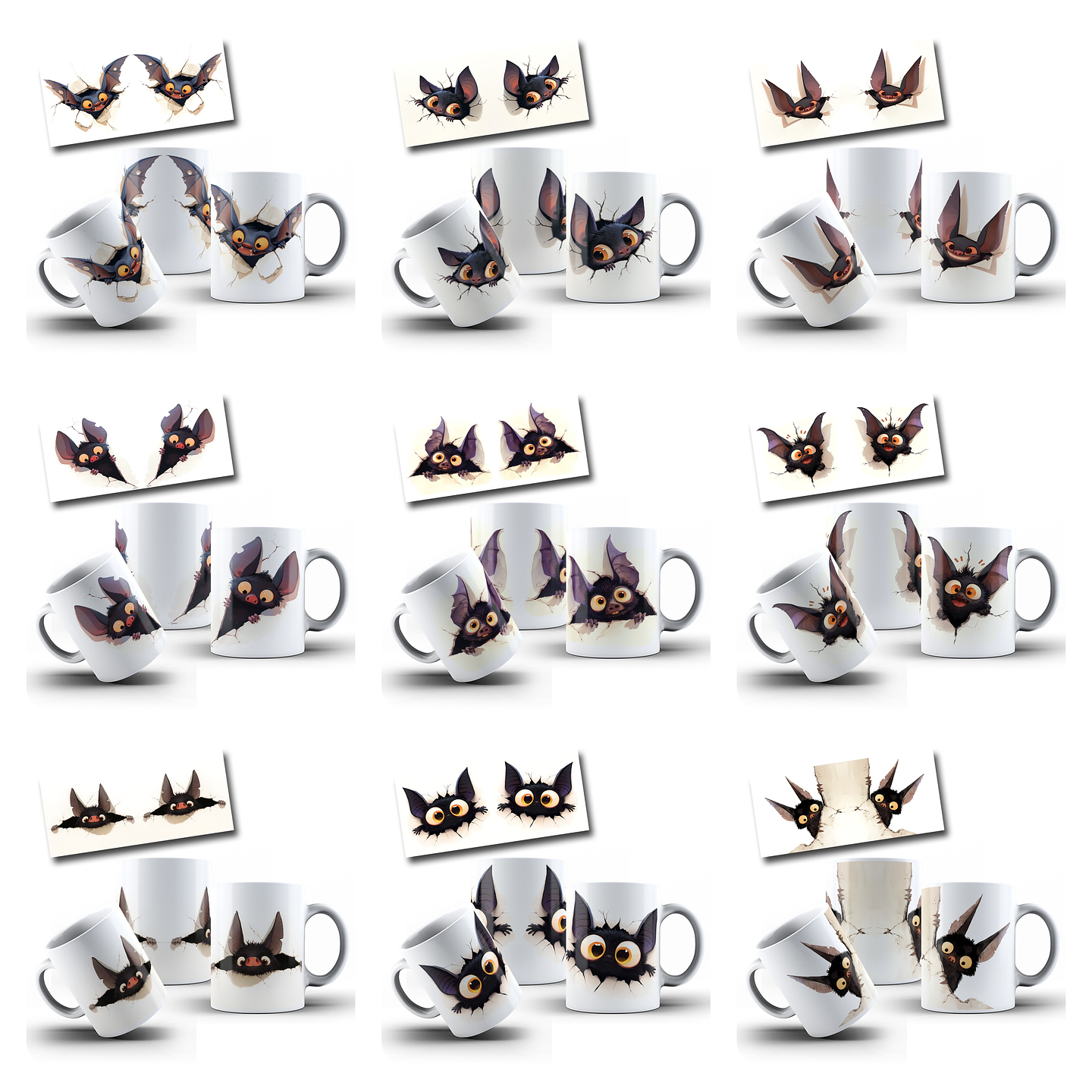 100 Artes para Canecas e Camisa Halloween Arquivo em Png 9