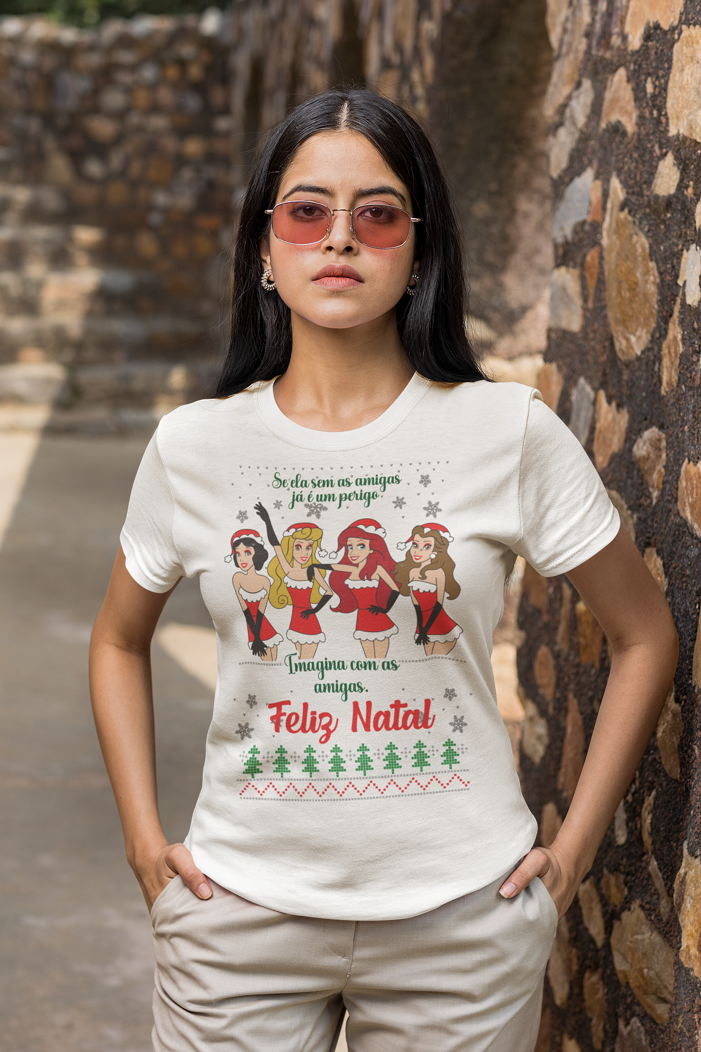 8 Artes para Camisa Natal Princesas Arquivo Editável  1