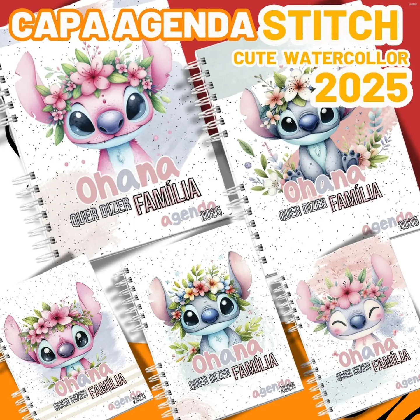Arquivos Capas Agendas Stitch 2025 em Png  1